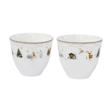 Christmas morning Story cup 2-pack 20 cl - White - Wik & Walsøe
