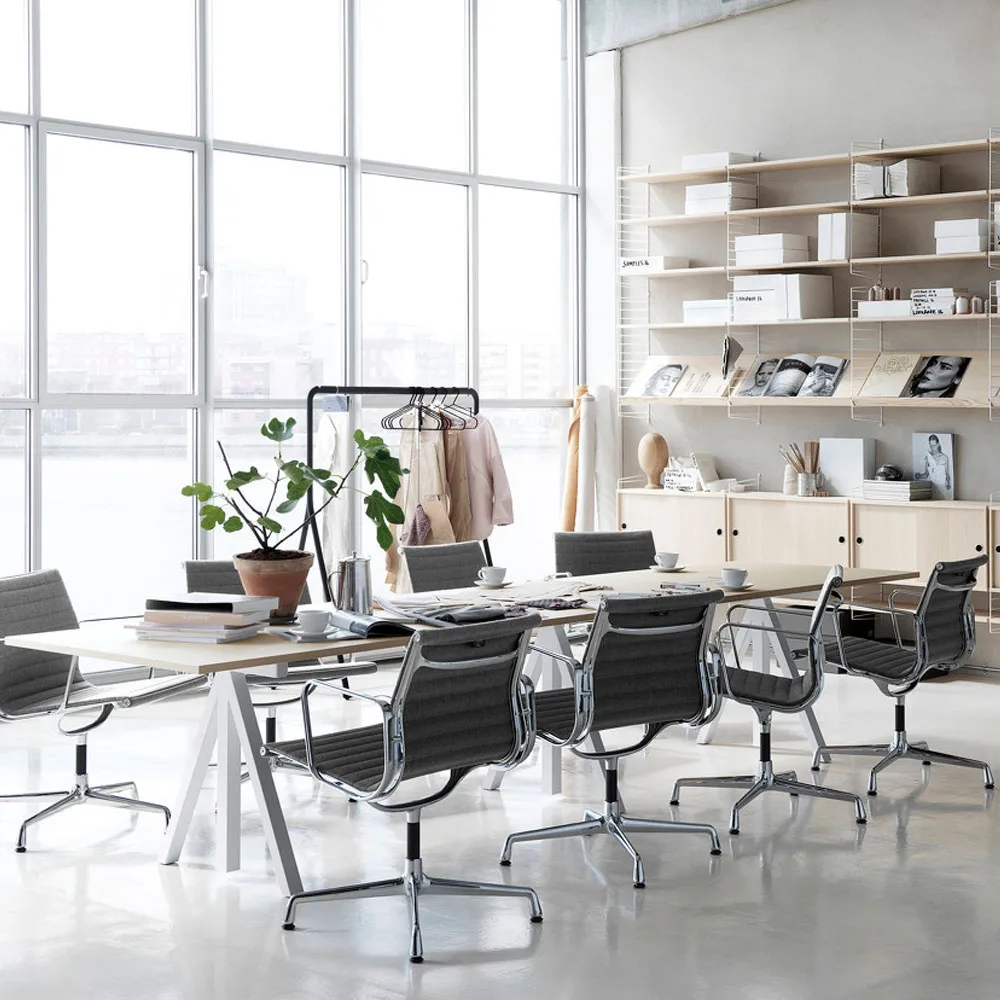 Works conference table top, White laminate Works