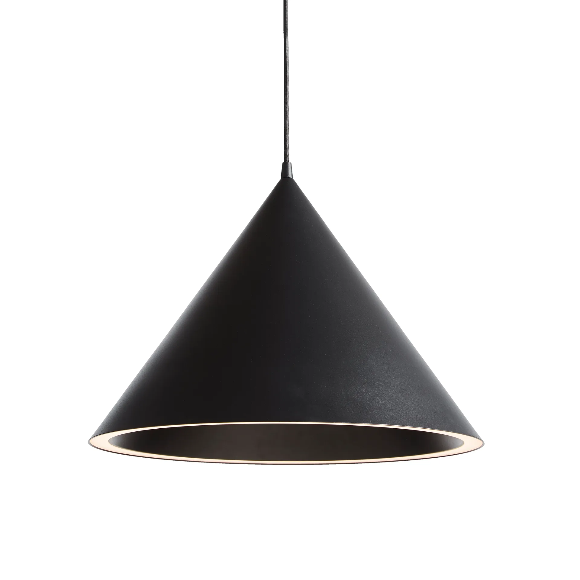 Annular pendant large, Black Woud