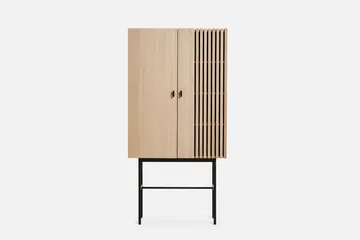 Array cabinet. 80 cm - White pigmented oak - Woud