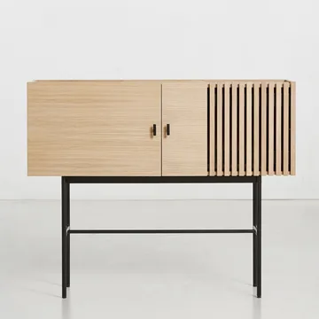 Array side table, 120 cm - White-pigmented oak - Woud