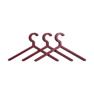 Illusion hanger, 3-pack - Deep red - Woud