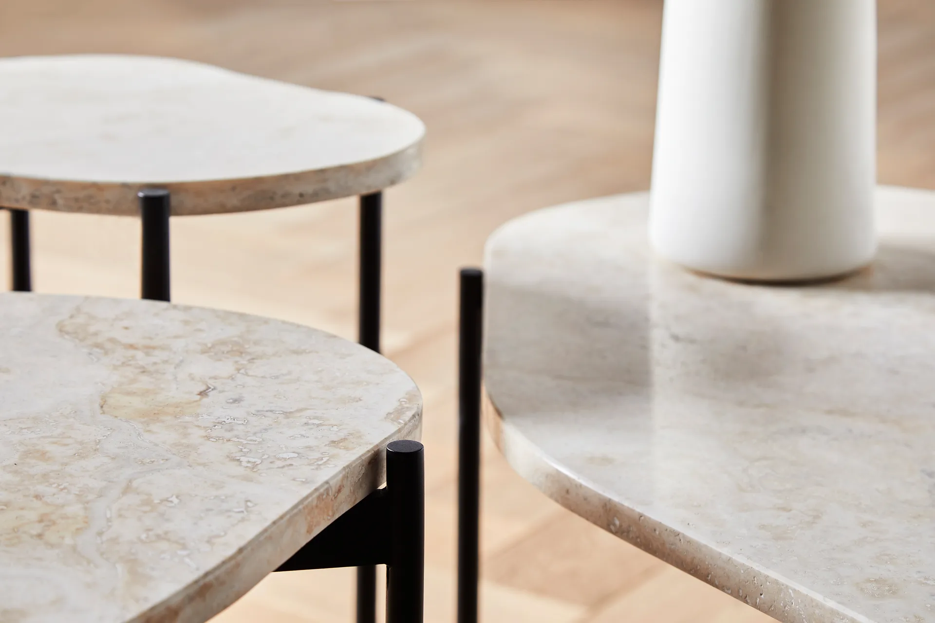 La Terra occasional table. small, Ivory Woud