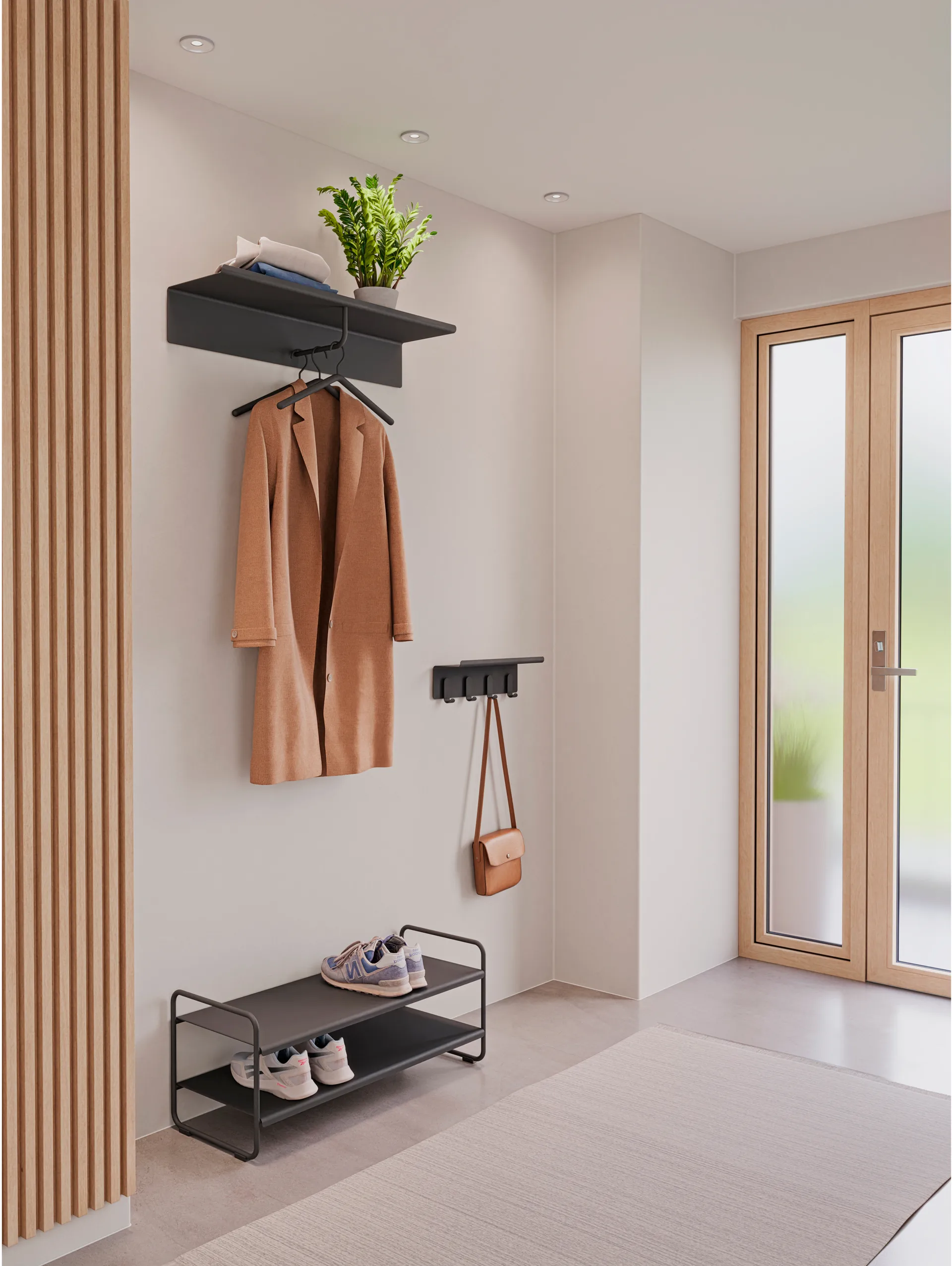 A-shoe rack shoe shelf 33x80 cm, Svart Zone Denmark