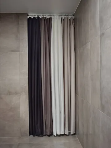 Lux shower curtain - Soft grey, 180x220 cm - Zone Denmark