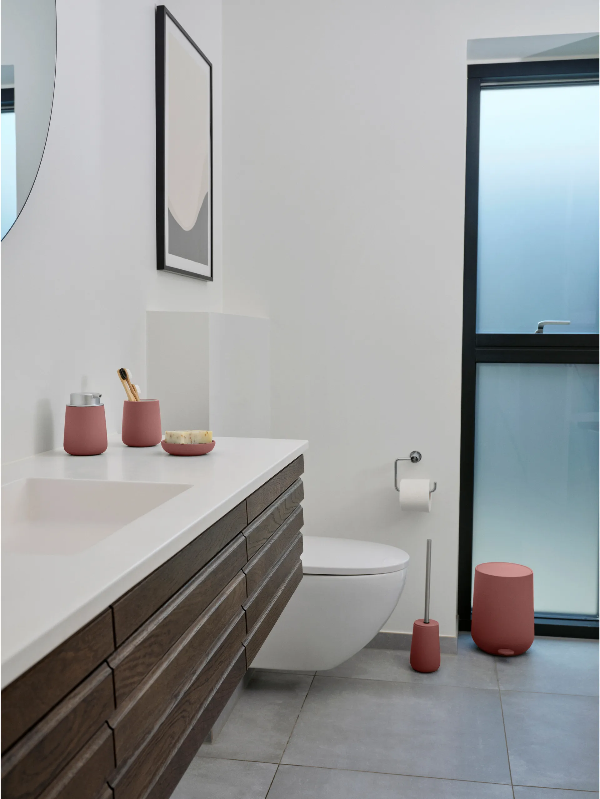 Nova toothbrush mug, Peach red Zone Denmark