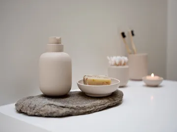 Sensu jar with lid Ø6.5x9 cm - Sand - Zone Denmark