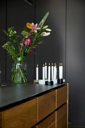 Singles candle sticks Ø9 cm - Black - Zone Denmark