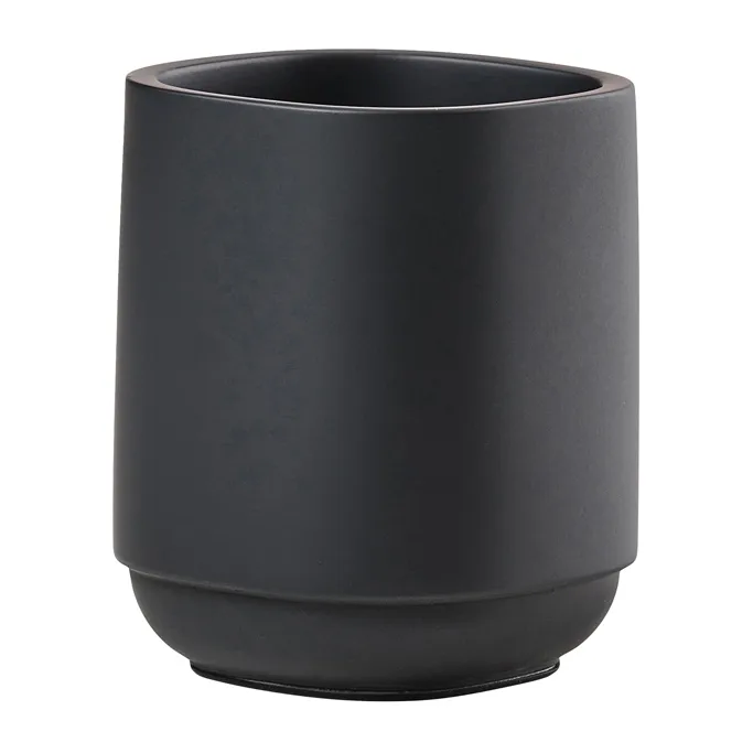 Time toothbrush mug 9.8 cm, Black Zone Denmark