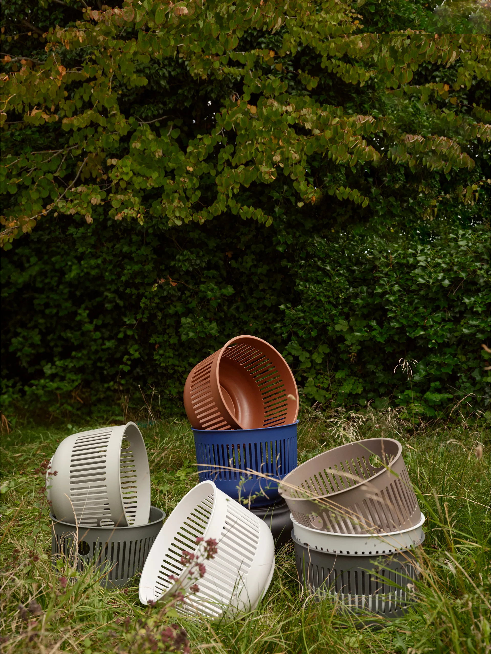 Ume laundry basket Ø40x29 cm, Gray Zone Denmark