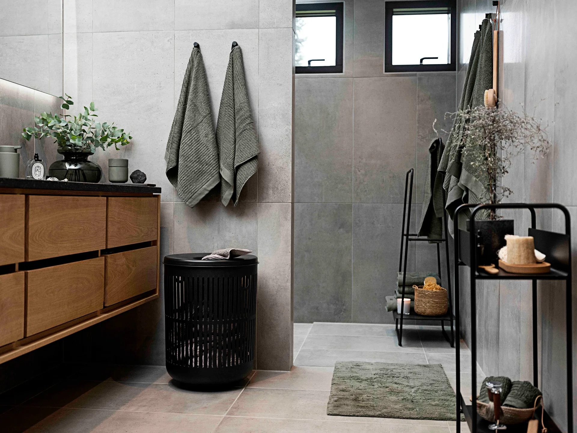 Ume laundry basket, Black Zone Denmark