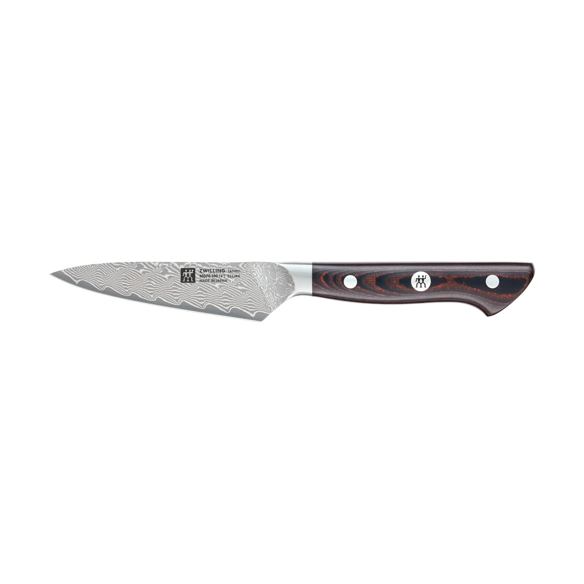 Zwilling Tanrei paring knife 10 cm, Damascus-black Zwilling