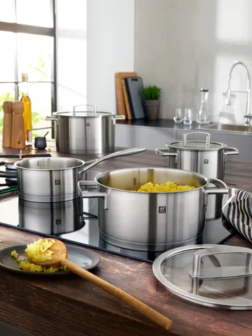 Zwilling Vitality saucepan set 3 pieces - Stainless steel-clear - Zwilling