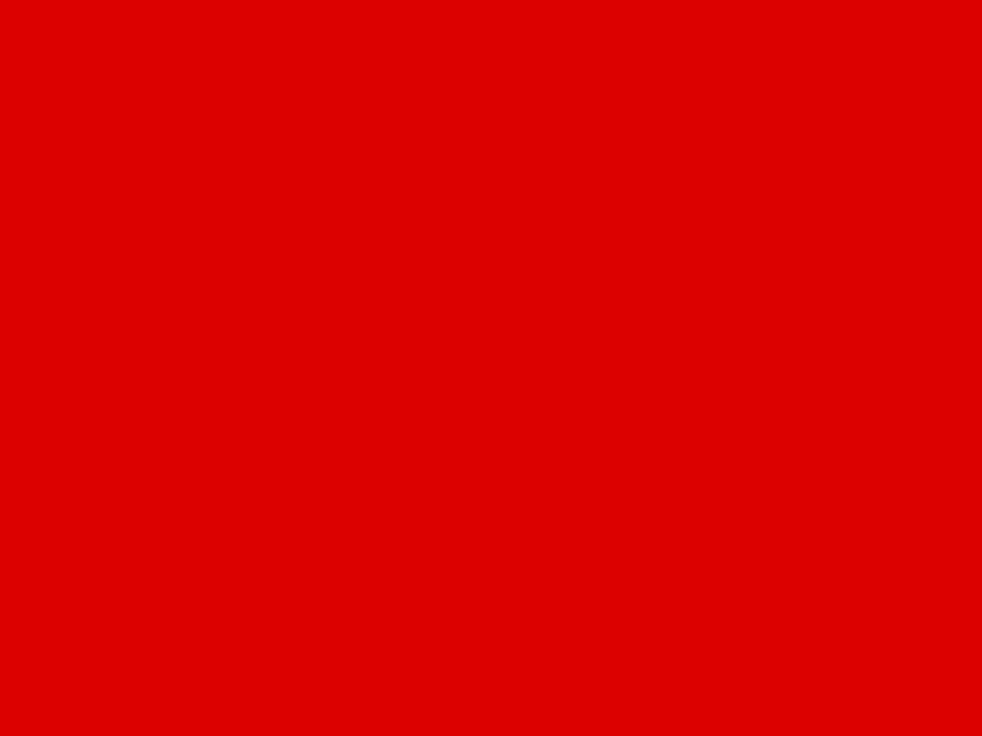 A solid red background.